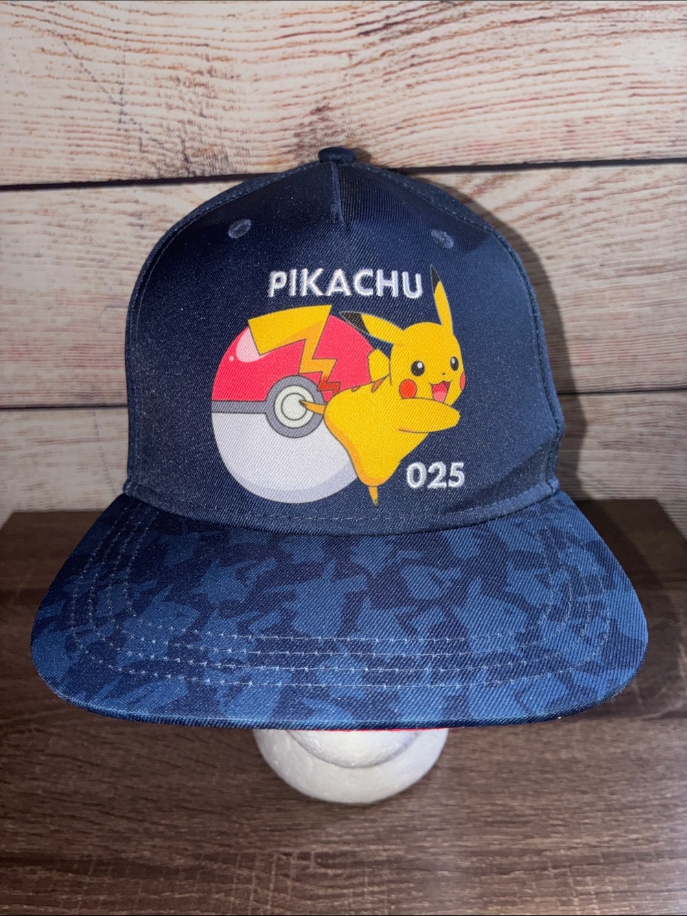 EUC Pokemon Pikachu 25th Anniversary Snap Back Hat